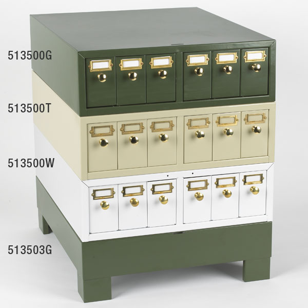 Globe Scientific Slide Cabinet Base, Metal, Green Image